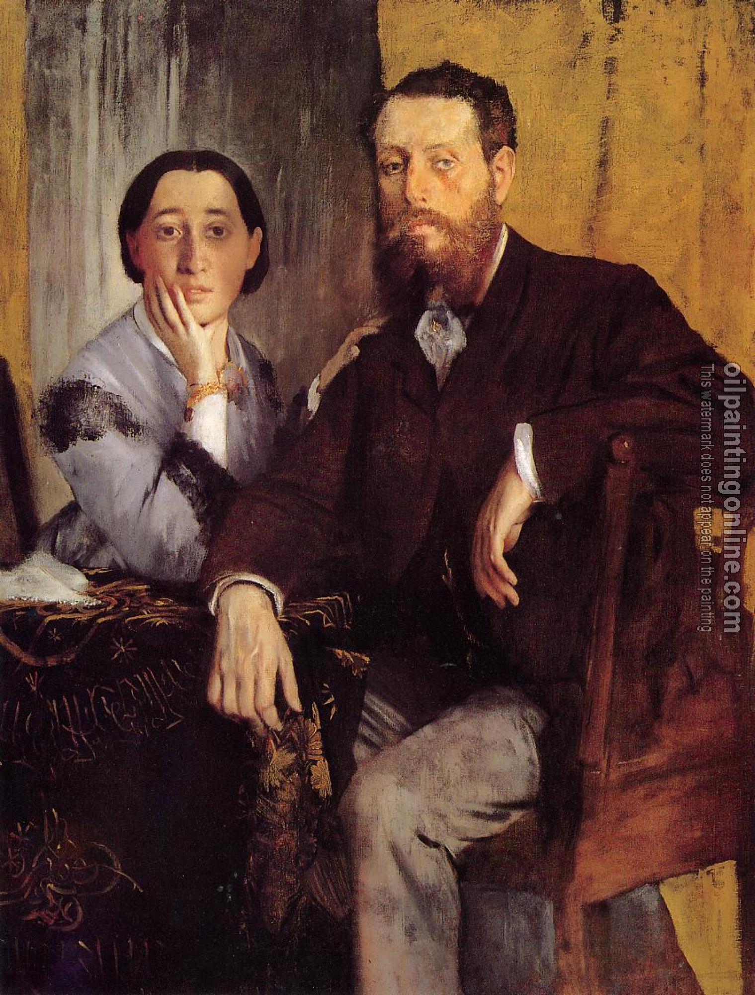 Degas, Edgar - Edmond and Therese Morbilli